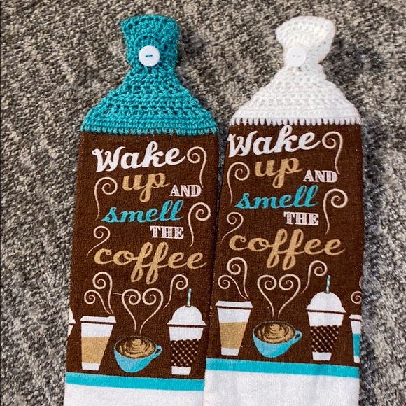 Hand Crafted Kitchen Handmade Crocheted Dish Towels Coffee Poshmark